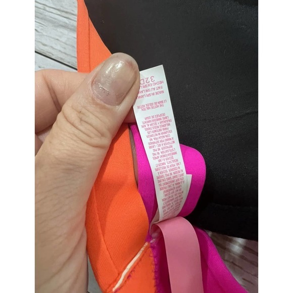 Victorias Secret Swim 2pc Bikini Set Pushup Flirt/Itsy Neon Top 32D Bottom XS - Picture 6 of 7